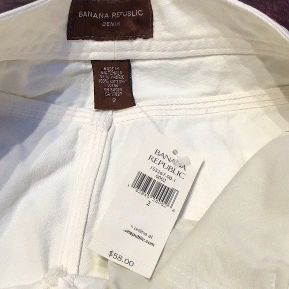 New Banana Republic white denim skirt - Picture 5 of 8
